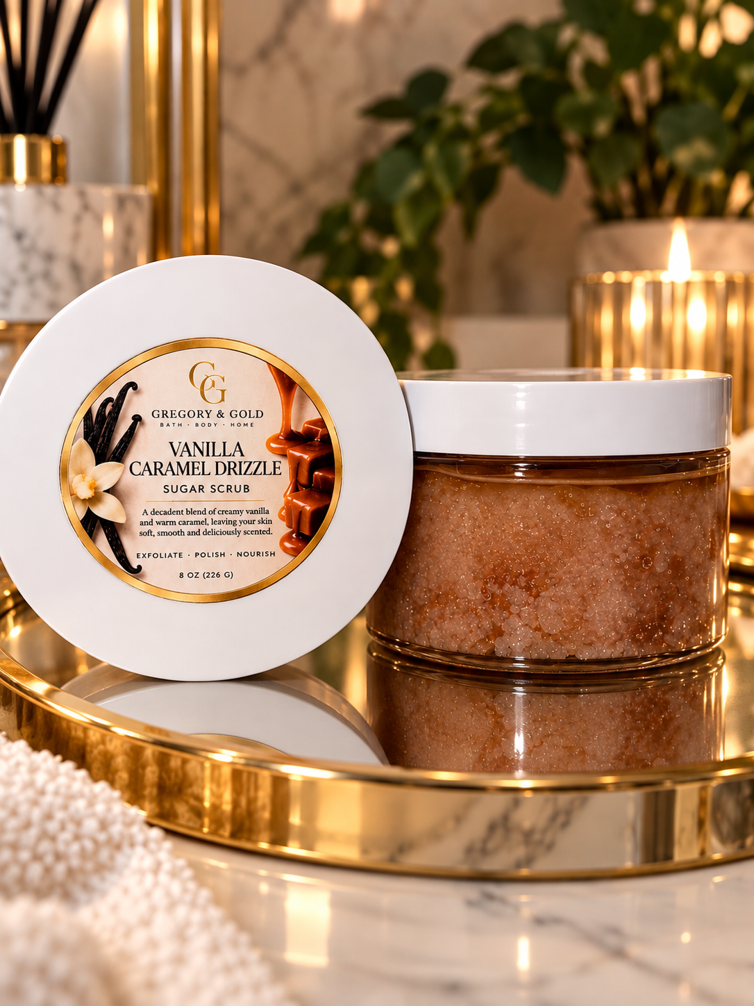 Vanilla Caramel Drizzle Sugar Scrub